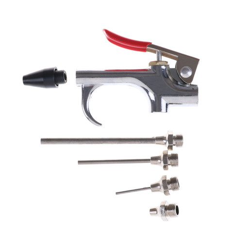 Pistola de soplado de Duster Kit de limpieza neumática accesorios de piezas de 5 unids/set herramienta de aire polvo compresor de boquilla ► Foto 1/5