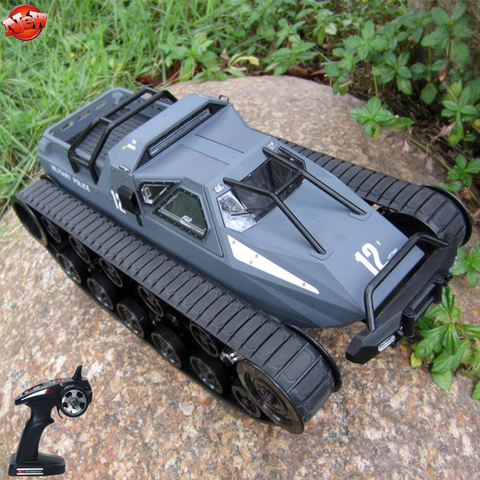 Simulación de carro todoterreno niños eléctrico RC modelo militar juguete 1:12 EV2 oruga coche de Control remoto de alta velocidad Drift RC tanque ► Foto 1/1