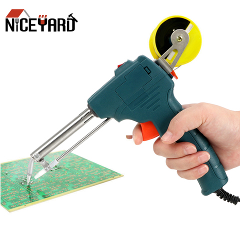 NICEYARD-soldador eléctrico de estaño de mano, pistola de soldar automática, 60W, 110V/220V, bomba de enchufe de la UE/EE. UU., herramienta de soldadura ► Foto 1/6