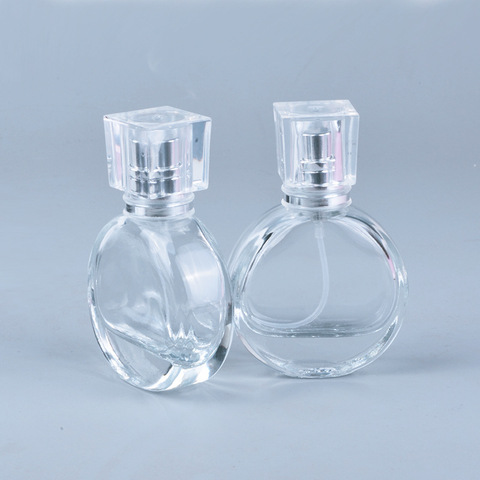1pc 25ml bote de Perfume redondo botella de Spray de vidrio Mini vacías belleza envases cosméticos portátil de viaje recargable atomizador en Spray ► Foto 1/6