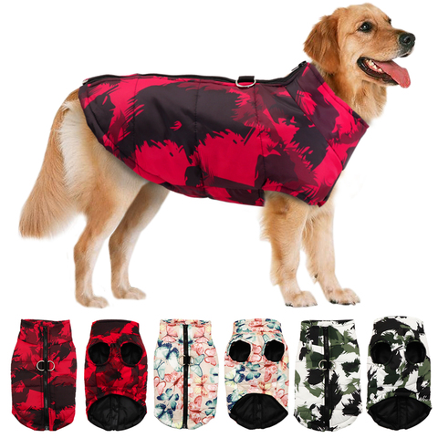 Ropa de invierno para perros, mascota Bulldog Francés, chaqueta cálida, abrigo, ropa impermeable para perros, atuendo con chaleco para perros pequeños, medianos y grandes ► Foto 1/6