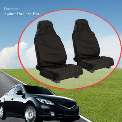 Funda protectora para asiento delantero de coche, Protector de asiento delantero de coche resistente al agua, Universal, transpirable, 2 uds./1 par ► Foto 1/6