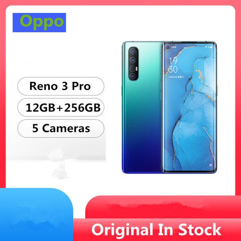 Oppo Reno 3 Pro 5G Original, teléfono móvil con procesador Snapdragon 765G, 10,0 Android, pantalla de 6,5 pulgadas, 90HZ, 12GB RAM, 256GB ROM, cámara de 48.0MP, reconocimiento de huella ► Foto 1/6