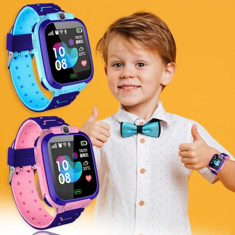 Reloj con teléfono para niños, reloj inteligente de alta definición, cámara frontal, habla, cinco juegos, función de fotografía con recompensa de amor ► Foto 1/6