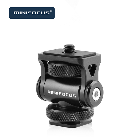 Minifocus-soporte para Monitor, Zapata fría para cámara, monitores de campo, micrófono, Zapata caliente, soporte de montaje ajustable de 180 grados ► Foto 1/6