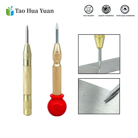 Tao Hua Yuan-brocas de perforación central automática, 1 Uds., 130mm, muelle cargado para marcar el orificio de arranque, punzón central, AAAA ► Foto 1/6