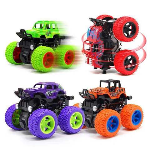 Gran rueda de camión monstruo de 360 grados volteando coche inercia potencia de fricción SUV fundición al aire libre juguetes para niños Regalo de Cumpleaños de los niños ► Foto 1/6