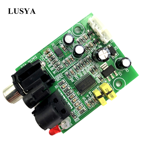 Lusya CS8416 CS4344 módulo de interfaz Digital CAD junta de 24 bits de 192 K de fibra óptica entrada coaxial salida de Audio estéreo a5-009 ► Foto 1/6