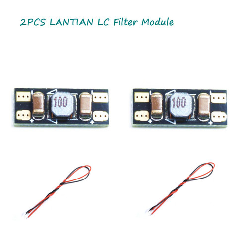 LANTIAN-Módulo de filtro LC para Dron de control remoto, 2 uds., DC Power, vídeo, señal de onda, Filtro 1S-6S para Sistema FPV, carreras, Helicóptero, Avión ► Foto 1/5