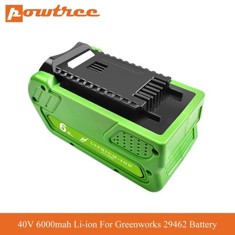 40V 6000mah Li-ion recargable de la batería de reemplazo para Greenworks Gen 2G-MAX 29462, 29472, 20262, 29282 batería de herramienta de poder de L70 ► Foto 1/6