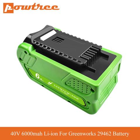 40V 6000mah Li-ion recargable de la batería de reemplazo para Greenworks Gen 2G-MAX 29462, 29472, 20262, 29282 batería de herramienta de poder de L70 ► Foto 1/6