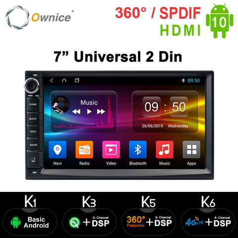 Ownice K1 K2 K3 Android 9,0 Octa Core 2 din Universal para Nissan GPS Navi Radio Estéreo reproductor de Audio (No DVD) construir-en 4G Moudule ► Foto 1/6