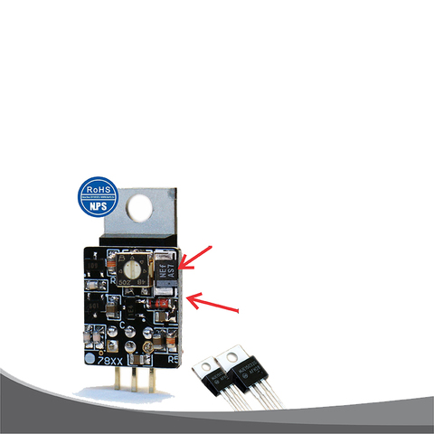 Módulo regulador de voltaje de alta gama, repuesto de regulador de voltaje LM78XX, actualización LT317 DC a DC, Transistor lineal discreto, 1 Uds. ► Foto 1/6