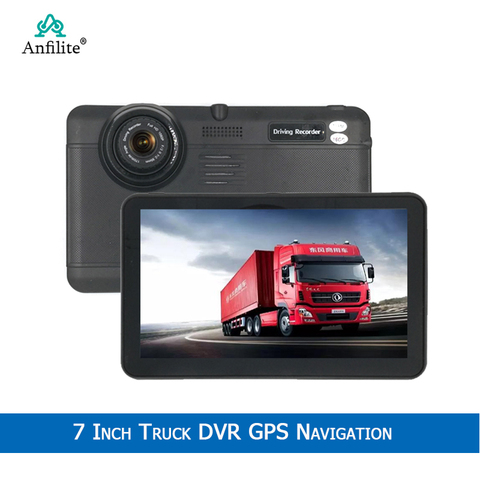 7 pulgadas Android con Bluetooth wifi Quad-core 1,3 GHz GPS de navegación 1080p cámara grabadora vehículo GPS navigator 1080P registro coche dvr ► Foto 1/6