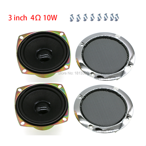 Altavoz de 3 pulgadas con tornillos de rosca para máquina de Arcade, accesorios de juego de Casino, 4ohm, 10W, 2 uds. ► Foto 1/4