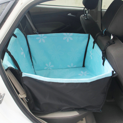 Bolsa de asiento de coche para mascotas, hamaca plegable de seguridad, cesta impermeable para gatos y perros, bolsas colgantes de viaje al aire libre ► Foto 1/6