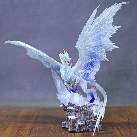 Figura de PVC de Monster Hunter World icebort Velkhana, estatua de dragón MHW, juguete de modelo de colección ► Foto 1/6