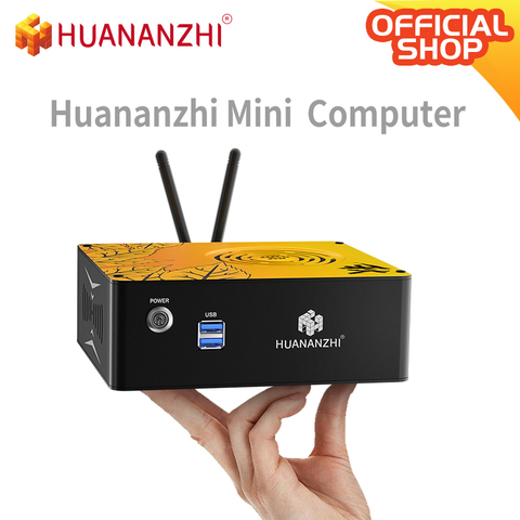 HUANAZHI 1080P Mini PC i3 Intel CORE i5 CPU 4GB 8GB RAM 128 ROM 256 GB Windows 10 computadora de escritorio Compatible con HDMI VGA ► Foto 1/5