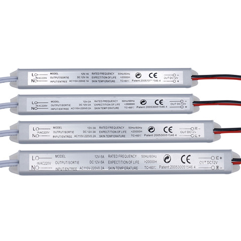 Controlador LED de 12V 2A 1A 3A 5A, fuente de alimentación de 220V a 12v, transformador de iluminación de 220V 24W 36W 60W para luz LED ► Foto 1/5