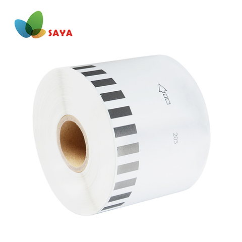 1 Etiqueta de rollo cinta DK-22205 etiqueta 62mm x 30,48 m continua Compatible para hermano QL-500/500A/550/560/570/570VM/580N/650TD/710W ► Foto 1/4