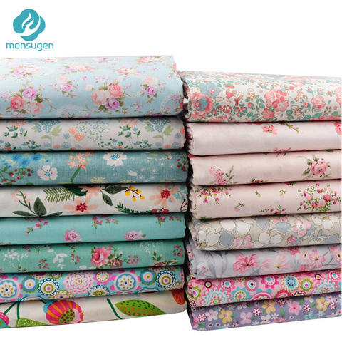 Tela 100% algodón, colección floral, para confeccionar ropa para bebés, vestidos, sábanas, fundas de almohada, tejidos para costura y manualidades ► Foto 1/6