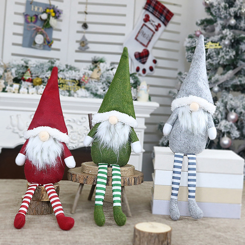 Adornos navideños para el hogar, muñeco sin cara, adorno para árbol de Navidad, Navidad, regalos de Año Nuevo, 2022 ► Foto 1/6