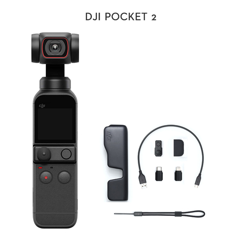 DJI Pocket 2-cardán de mano, cámara con imágenes de 64MP, ActiveTrack, 3,0 original, nueva marca en stock ► Foto 1/5
