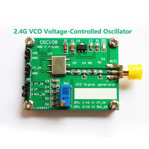 Módulo generador de señal RF VCO Original de 2,4 GHz de bajo costo, microondas VCO oscilador controlado por voltaje 2,4G ► Foto 1/2