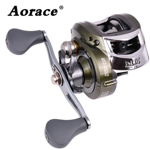 Carrete de freno doble Baitcasting, equipo de carrete de pesca de alta velocidad, 10KG de arrastre máximo 19 + 1 BBs 2022: 1, novedad de 10,1 ► Foto 1/6