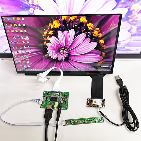 Módulo táctil capacitivo kit1920x1080 para Raspberry Pi de coche, pantalla de 13,3 pulgadas, IPS, HDMI, LCD, 3 y 10 puntos, Monitor táctil capacitivo ► Foto 1/6