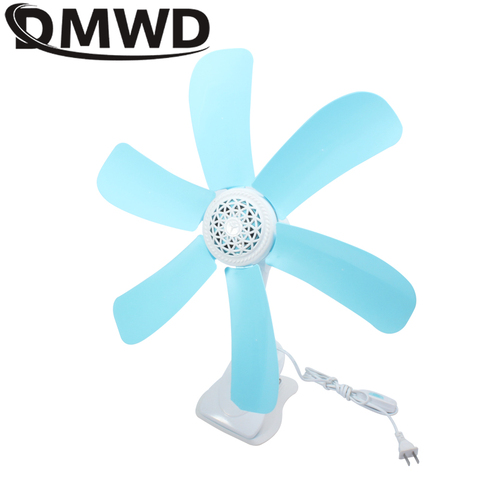 DWMD-ventilador de escritorio para el hogar, Mini pinza de oficina eléctrica montada en la pared, Ventilación de viento Natural para cama de estudiantes o dormitorio, EU y US ► Foto 1/6