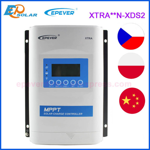 EPever XTRA serie controlador de carga solar 20A 30A 40A LCD regulador Solar 12V 24V 48v Auto Tracer1210N 2210N 3415N 4415N superior ► Foto 1/6