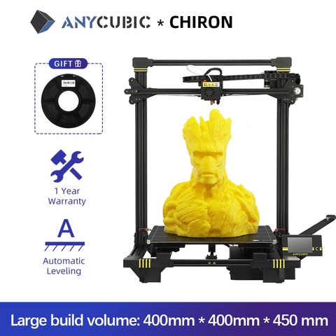 Impresora 3D Anycubic Chiron Plus, impresora 3D de gran tamaño 2022, Kits de impresión DIY, impresora FDM TFT 3d ► Foto 1/6