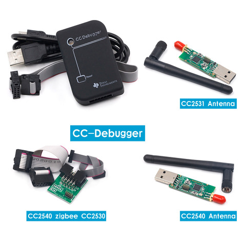 Emulador CC2531 Zigbee, depurador CC, programador USB, CC2540, CC2531, con antena, bluetooth, conector, cable de descarga ► Foto 1/5