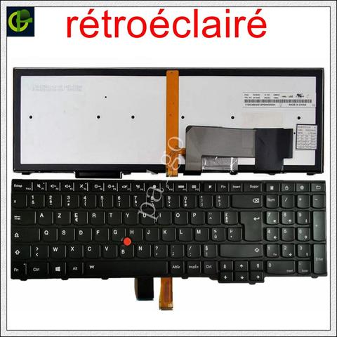 Nuevo retroiluminado teclado Azerty para Lenovo ThinkPad W540 W541 W550s T540 T540p T550 L540 borde E531 E540 L570 0C44913 FR ► Foto 1/2