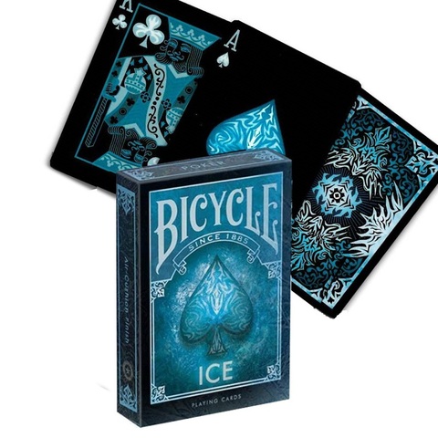 Cartas de juego de hielo para bicicleta, cubierta Glacial, cartas de póker coleccionables USPCC, accesorios de trucos de magia para mago ► Foto 1/6