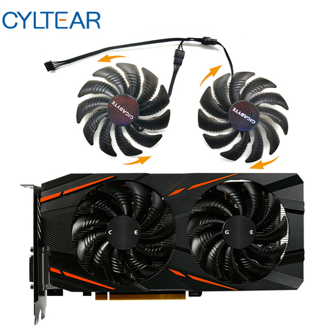 Ventilador de refrigeración para tarjetas Gigabyte, GV-RX570 de juegos T129215SU GV-RX470/RX580 WF2/RX480 WF2 88MM ► Foto 1/6