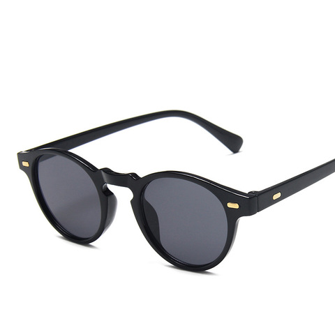 Gafas de sol con montura pequeña para hombre y mujer, anteojos de sol de tendencia de Color leopardo, estilo Retro clásico, a la moda ► Foto 1/6