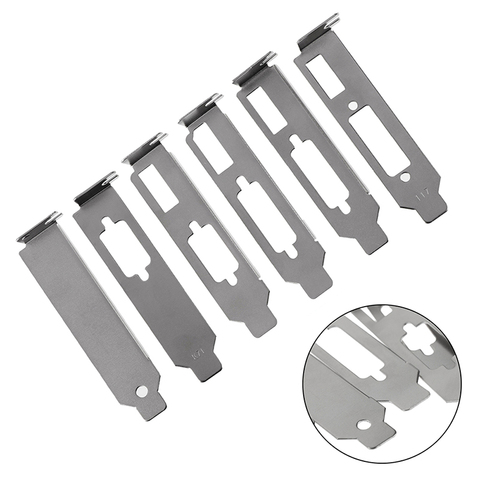 2 unids/set adaptador de soporte de perfil bajo puerto HDMI DVI para juego de tarjetas de vídeo gráficas de media altura ► Foto 1/6