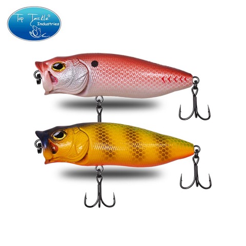 Cf atraer 80mm 15g Topwater Popper con realista branquias señuelo de pesca lubina cebo ► Foto 1/6