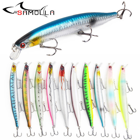 Minnow Pesca señuelo peso 19,1g/13,5 cm Mino 0,5-1,5 m flotante Trolling atraer Wobbler Artificial Isca Articulos De Pesca ► Foto 1/6