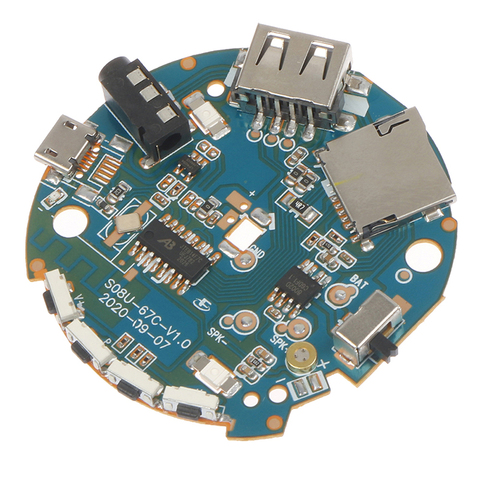 Placa de amplificador de Audio MP3, receptor Bluetooth multifunción, 3,7-5V ► Foto 1/6