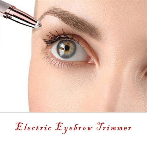 Recortador de cejas Trymer do brwi, herramientas para cejas, recortador eléctrico portátil, Depilador de cejas, moldeador de cejas, maquillaje para mujeres ► Foto 1/5