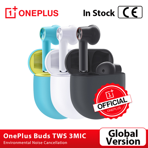 OnePlus Buds auricular TWS, inalámbrico, Bluetooth 5, 3mic, cancelación de ruido ambiental para OnePlus 8T 8 Pro Nord N10, versión Global ► Foto 1/6