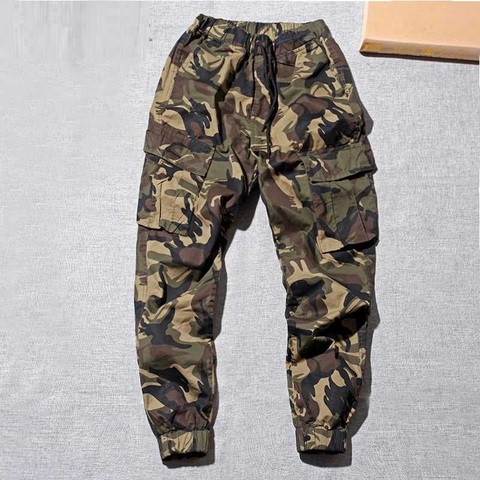 Joggers informales para hombre, pantalón largo militar con múltiples bolsillos para exteriores, de camuflaje del ejército, pantalones Cargo más holgados, talla 4XL, de verano ► Foto 1/6