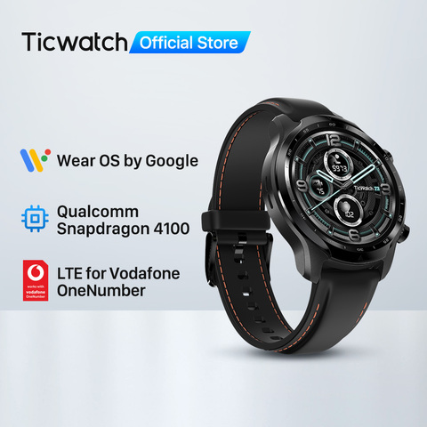 TicWatch Pro 3 LTE usar OS Smartwatch Vodafone DE/Reino Unido DE los hombres reloj deportivo Snapdragon Wear 4100 8GB ROM 3 ~ 45 días DE vida DE la batería ► Foto 1/6