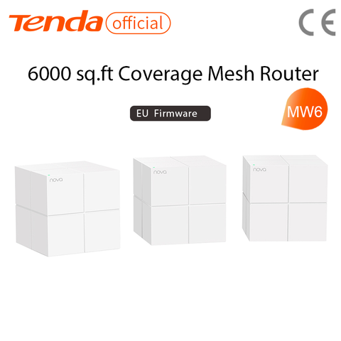 Tenda MW6 sistema de red WiFi inalámbrico para todo el hogar con 2,4G/5,0 GHz WiFi Router y repetidor inalámbrico, aplicación remota administrar ► Foto 1/5