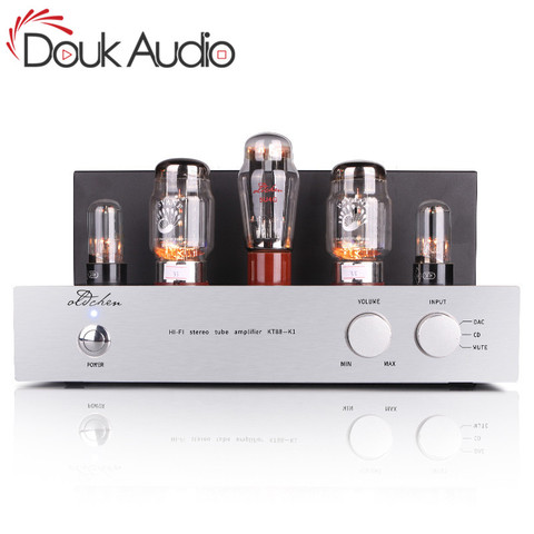 Douk Audio Hifi estéreo KT88-K1 tubo amplificador de un solo extremo 2,0 canal potencia AMP 15 W * 2 para CD andamio tradicional hecho a mano ► Foto 1/6