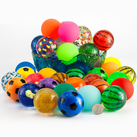 Juguete divertido para niños, pelota hinchable de colores variados de 30, 43 y 57mm, Jumper de sandía, flotante y translúcido, para chico ► Foto 1/6