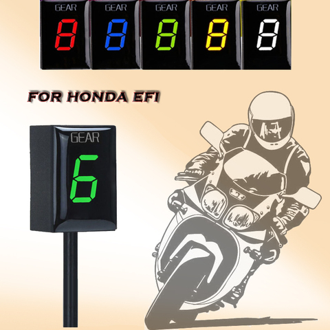 Indicador de Marchas de Motocicleta Impermeable LED Display para Honda CBR CB500X CB400SF CB650F CB1300 CBR600RR CB1000R Cb650r VFR800 CB400 ► Foto 1/6